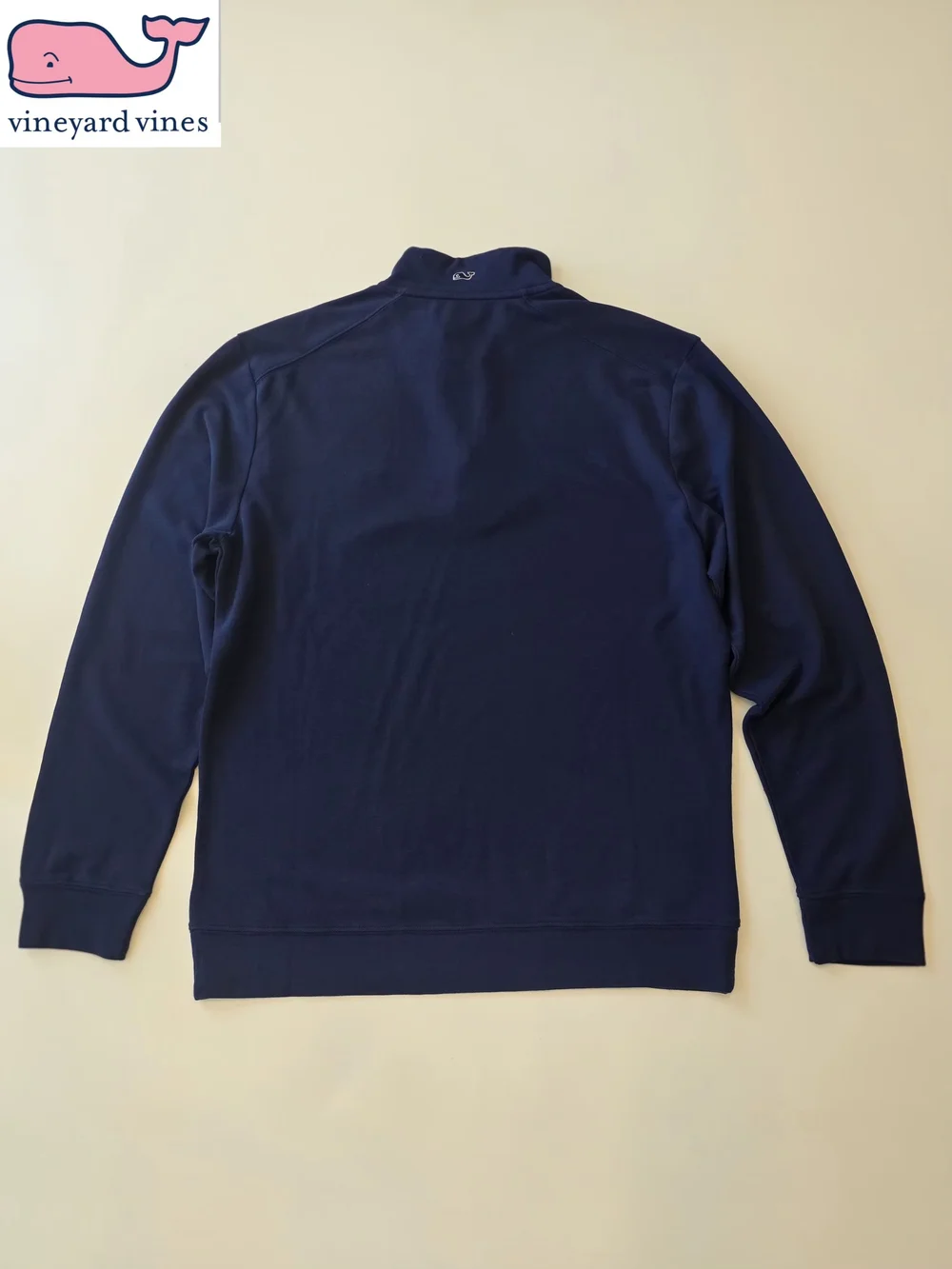 NWT Vineyard Vines Broadsfield Men's Med Navy Half-Zip Pullover